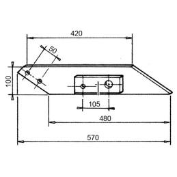 CONTRE SEP GAUCHE LONG ORIGINE BUGNOT 6003