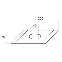 POINTE GAUCHE REVERSIBLE ORIGINE BUGNOT3035