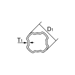 TUBE QUADRILOBE SFT EXT 53,9X3,25 LG1500