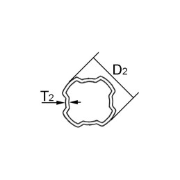 TUBE QUADRILOBE SFT INT 51,2X5 LG1500