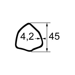 MACHOIRE TUBE TRIANGLE 45X4 CR30X80