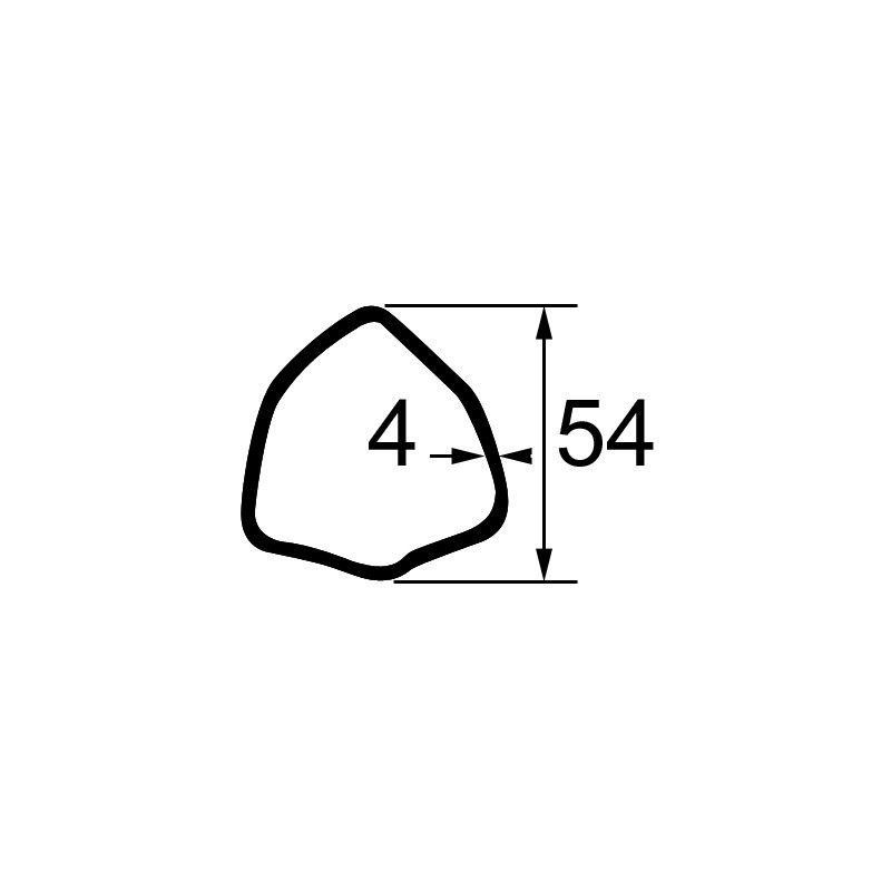 MACHOIRE TUBE TRIANGLE 54X4 CR35X106