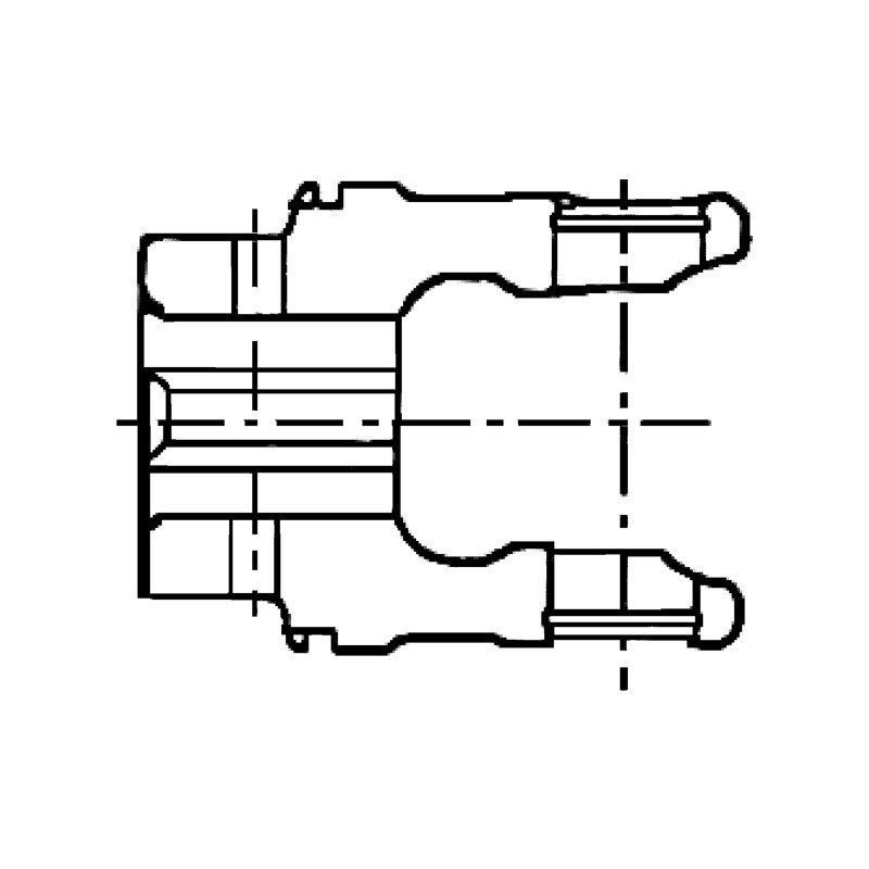 MACHOIRE TUBE QUADRILOBE SFT 39,6X3 CR23,8x61,3