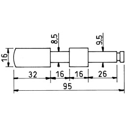 VERROUILLAGE BOUTON POUSSOIR 1''3/4 401000026