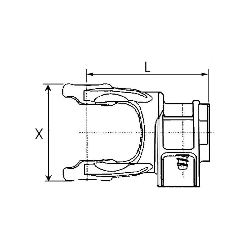 MACHOIRE EXTREMITE 1"3/8 6C CR22X54 5070B0355