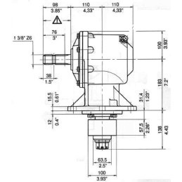 BOITIER DE GYROBROYEUR 65CV BONDIOLI