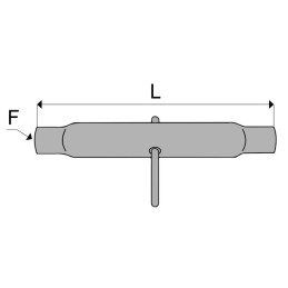 TUBE BARRE DE POUSSEE LG 520 36X3 CBM