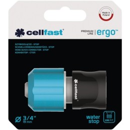 RACCORD RAPIDE STOP ERGO 3/4" ERGO CELLFAST