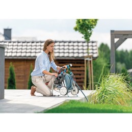 ENROULEUR METALLIQUE SUR ROUES TUYAU 50 METRES EXPLORER CELLFAST