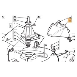 PLAQUE DÉFLECTEUR TUNNEL 102/09 STIGA
