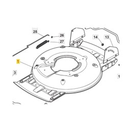 CARTER DE COUPE GRIS MULTICLIP 50 STIGA