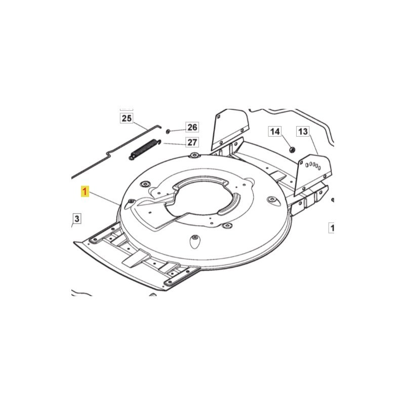 CARTER DE COUPE GRIS MULTICLIP 50 STIGA