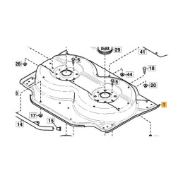 CARTER DE COUPE JAUNE COMBI 85 STIGA