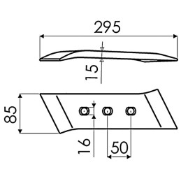POINTE DROITE REVERSIBLE 3 TROUS ORIGINE GREGOIRE & BESSON 173332