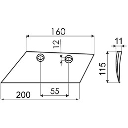 SOC DE RASETTE GAUCHE ORIGINE GREGOIRE & BESSON 19113