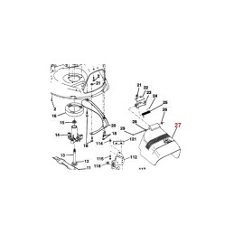 DÉFLECTEUR DE PLATEAU DE COUPE GROUPE HUSQVARNA