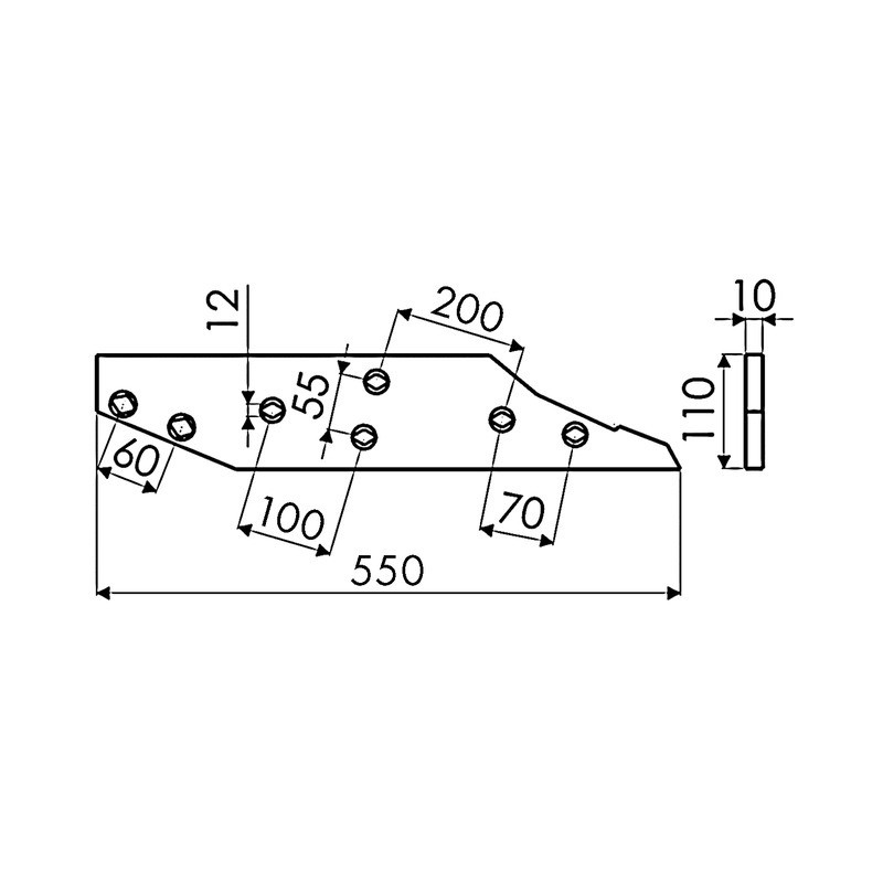 CONTRE SEP ARRIERE GAUCHE ORIGINE KUHN 279053