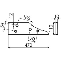 CONTRE SEP AVANT DROIT ORIGINE KUHN 588050