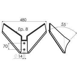 AILETTE KUHN 480X8 D.14 EA 70 MIXTER