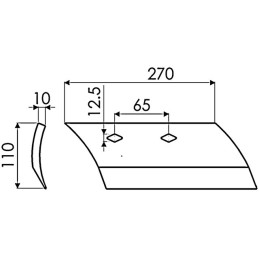 SOC DE RASETTE GAUCHE ORIGINE KUHN 631101