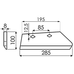 SOC DE RASETTE DROIT ORIGINE KUHN 631102