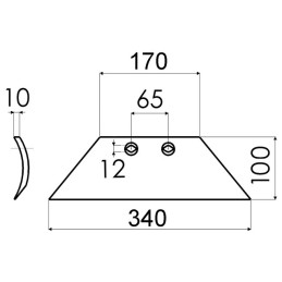 SOC DE RASETTE REVERSIBLE ORIGINE KUHN 631112