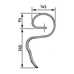 DENT VIBREX 25X8 ORIGINE RAU