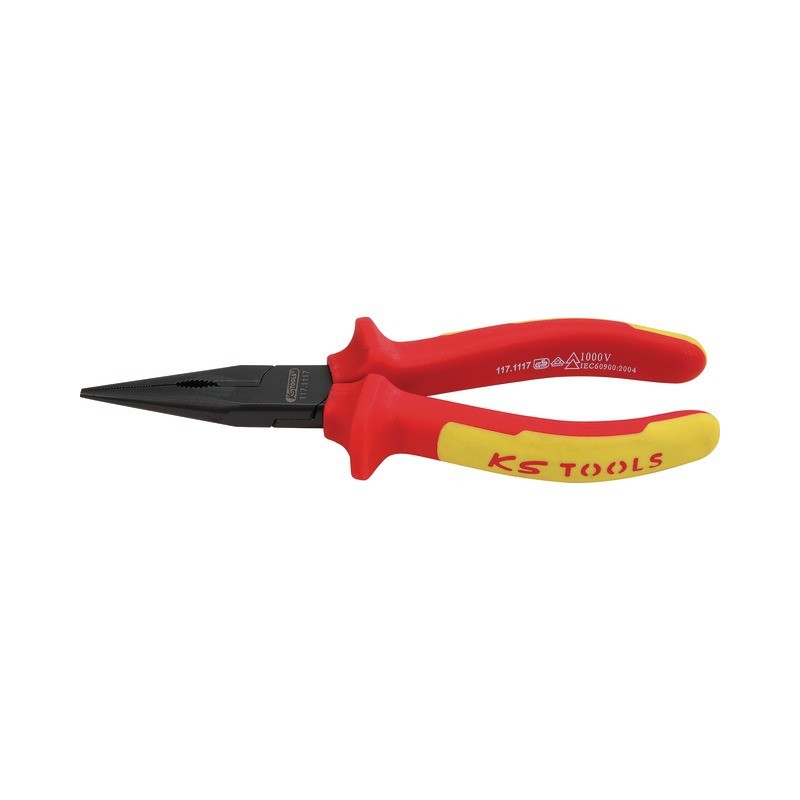 PINCE A BEC DEMI ROND ISOLEE LG 165 MM KS TOOLS