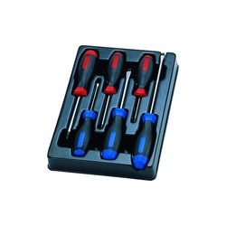 Thermoformé de tournevis à fente et PHILLIPS - 6 pièces