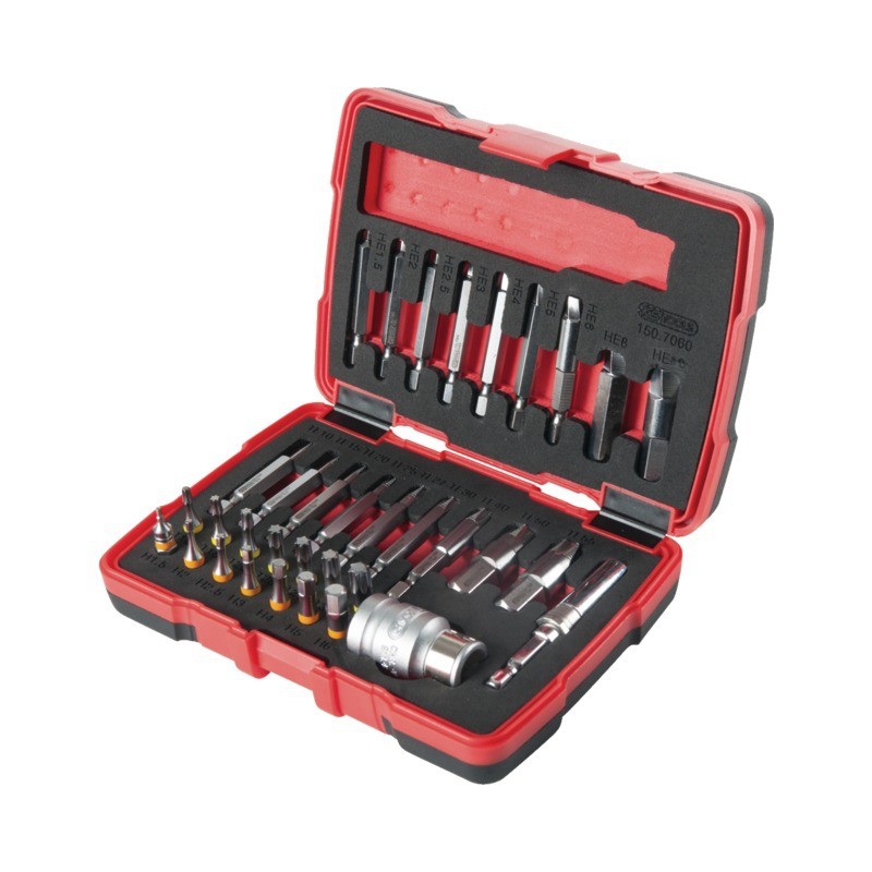 EMBOUTS D'EXTRACTION VIS TORX ET 6 PANS COFFRET DE 34 PIECES