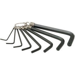 CLES MALES 6 PANS COURTES SUR ANNEAU JEU DE 8 CLES KS TOOLS