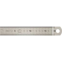 REGLET SEMI-RIGIDE INOX 500 MM GRADUATION RECTO VERSO KS TOOLS