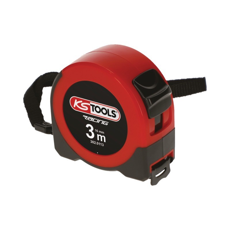METRE A RUBAN TRI-MATIERE RACING 3 M X 16 MM KS TOOLS