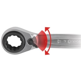 CLE POLYGONALE A CLIQUET 10X13 / 17X19 MM KS TOOLS