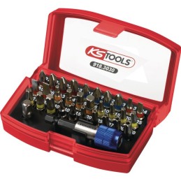 EMBOUTS DE VISSAGE A CODE COULEUR COFFRET DE 32 PIECES