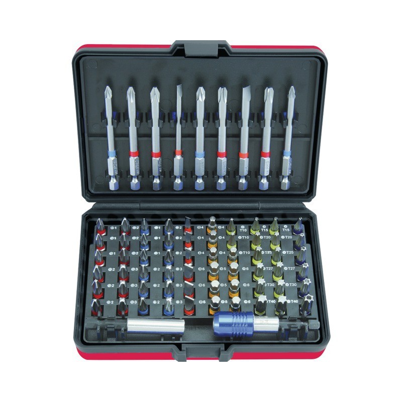 EMBOUTS DE VISSAGE A CODE COULEUR TORSIONPOWER COFFRET 71 PIECES KS TOOLS