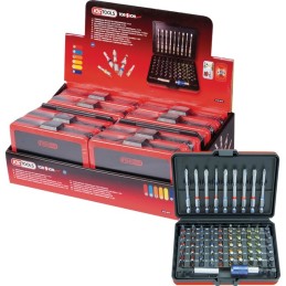 EMBOUTS DE VISSAGE A CODE COULEUR PRESENTOIR DE 10 JEUX KS TOOLS