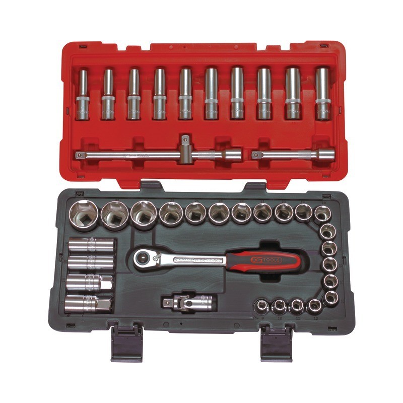 DOUILLES ET ACCESSOIRES ULTIMATE 1/2" COFFRET DE 39 PIECES KS TOOLS