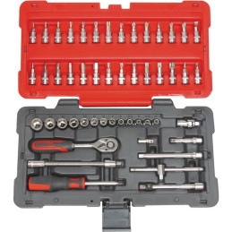 DOUILLES ET ACCESSOIRES 1/4" ULTIMATE COFFRET DE 50 PIECES