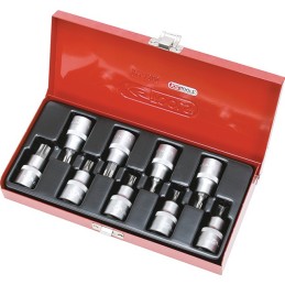 DOUILLES TOURNEVIS 1/2" TORX 20 A 60 MM COFFRET DE 9 PIECES
