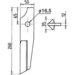 POINTE CULTITILLER FORGEE 50X12 51934000 KUHN