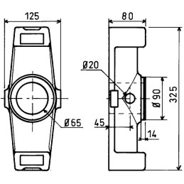 SUPPORT DENTS DE HERSE 300 ORIGINE KUHN