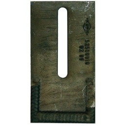 PLAQUETTE DECROTTEUR REVETUE 75X3X140 STANDARD KUHN