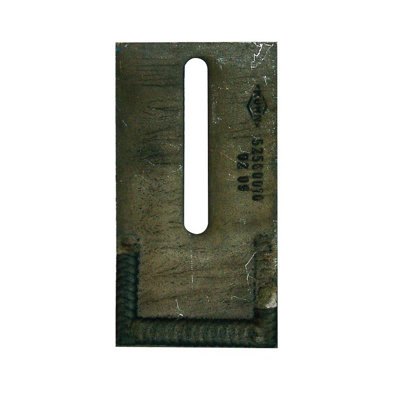 PLAQUETTE DECROTTEUR REVETUE 75X3X140 STANDARD KUHN