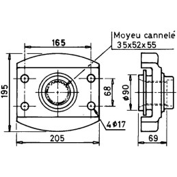 SUPPORT DE DENTS HR2502-3002-4002-4502 KUHN