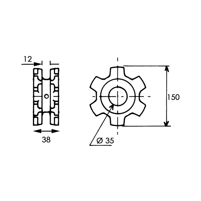 NOIX DE TENSION AL35+BAG.D10 A5250418 OR.KUHN