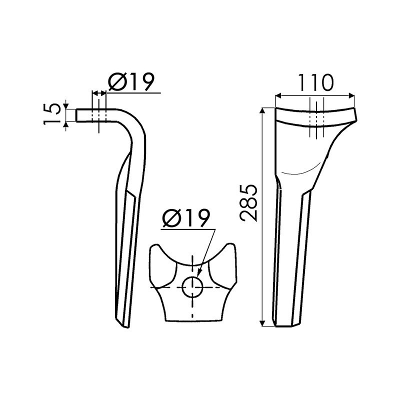 DENT DE HERSE FAST-FIT2 G HRB102 "S" KUHN