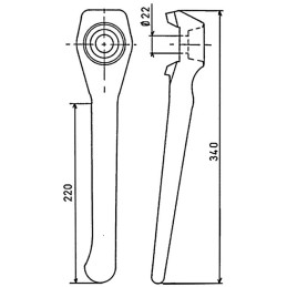 DENT FIXATION LATERALE GAUCHE GOUTTE D'EAU LELY