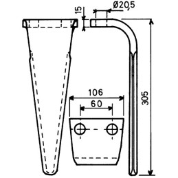 DENT DE HERSE MODELE TOP VICON FERABOLI