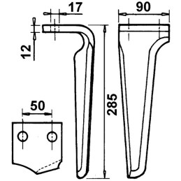 DENT PHB13 NG 14/18 DROITE KVERNELAND MALETTI